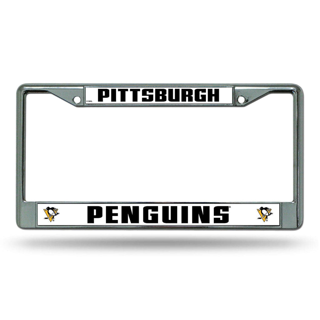 License Frame Chrome Pittsburgh Penguins License Plate Frame Chrome 094746274306