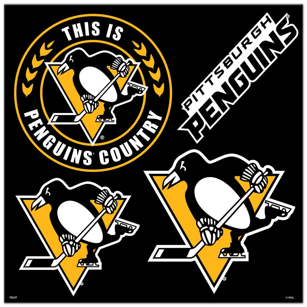 Pittsburgh Penguins Pittsburgh Penguins Magnet Kit 4 Piece CO 023245886505