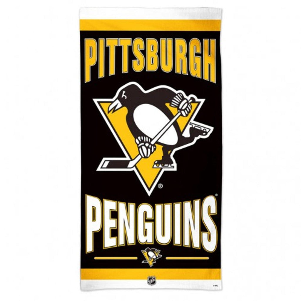 Towel Beach 30x60 Pittsburgh Penguins Towel 30x60 Beach Style 099606186690