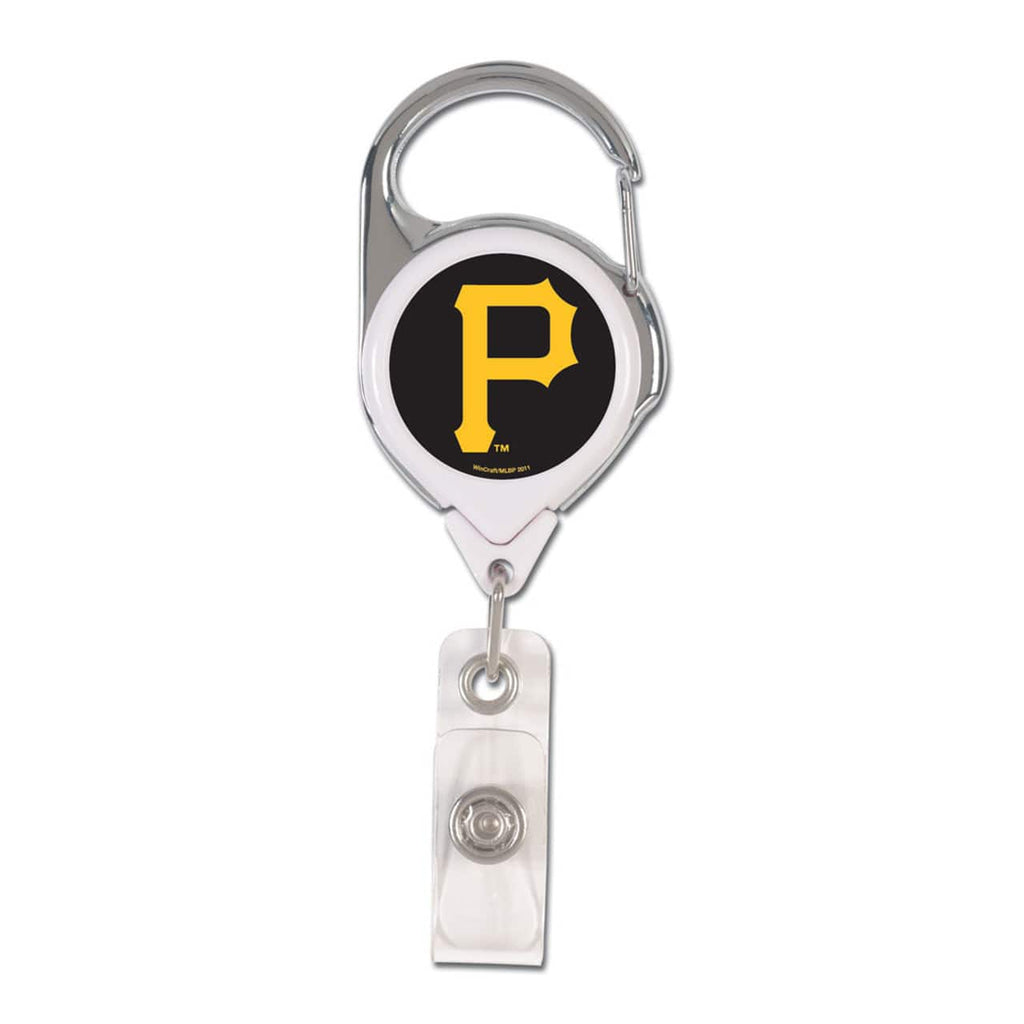 Badge Holders Pittsburgh Pirates Badge Holder Premium Retractable - Special Order 032085470294