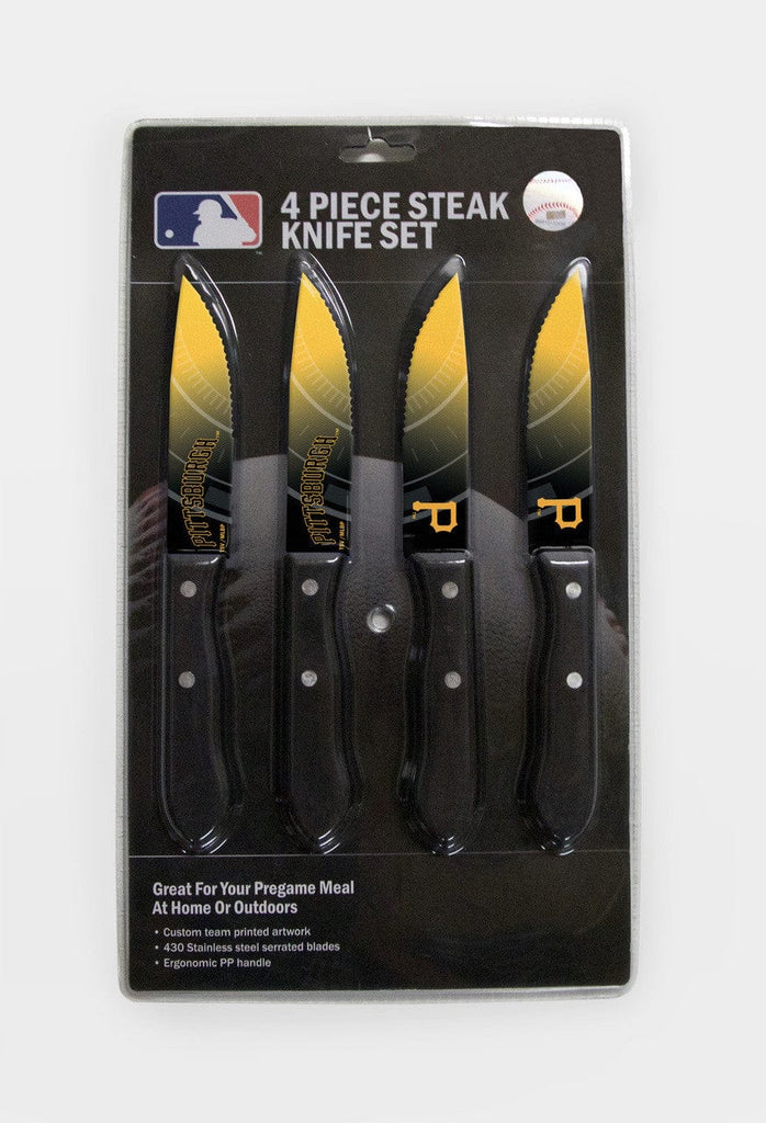Knife Set Steak 4 Pack Pittsburgh Pirates Knife Set - Steak - 4 Pack - Special Order 771831105225