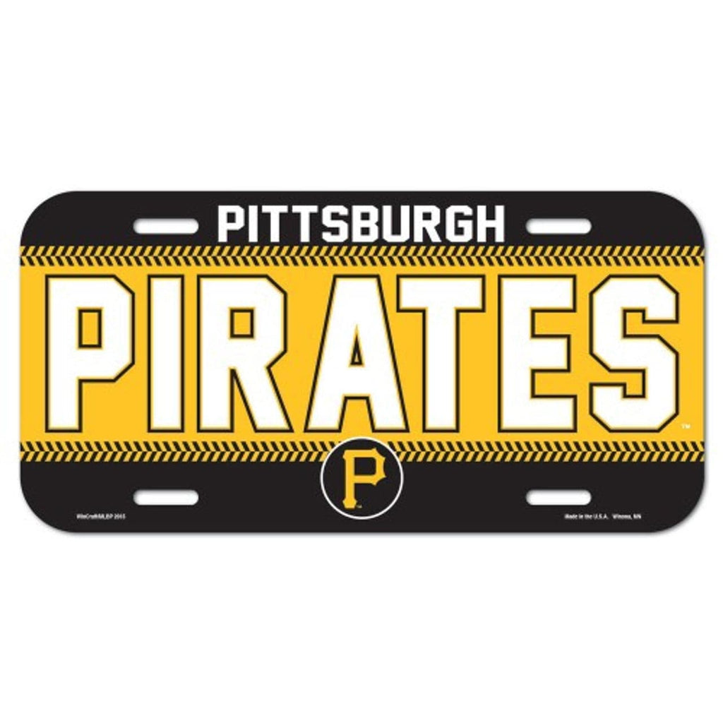 New Pittsburgh Pirates License Plate Plastic 032085869944