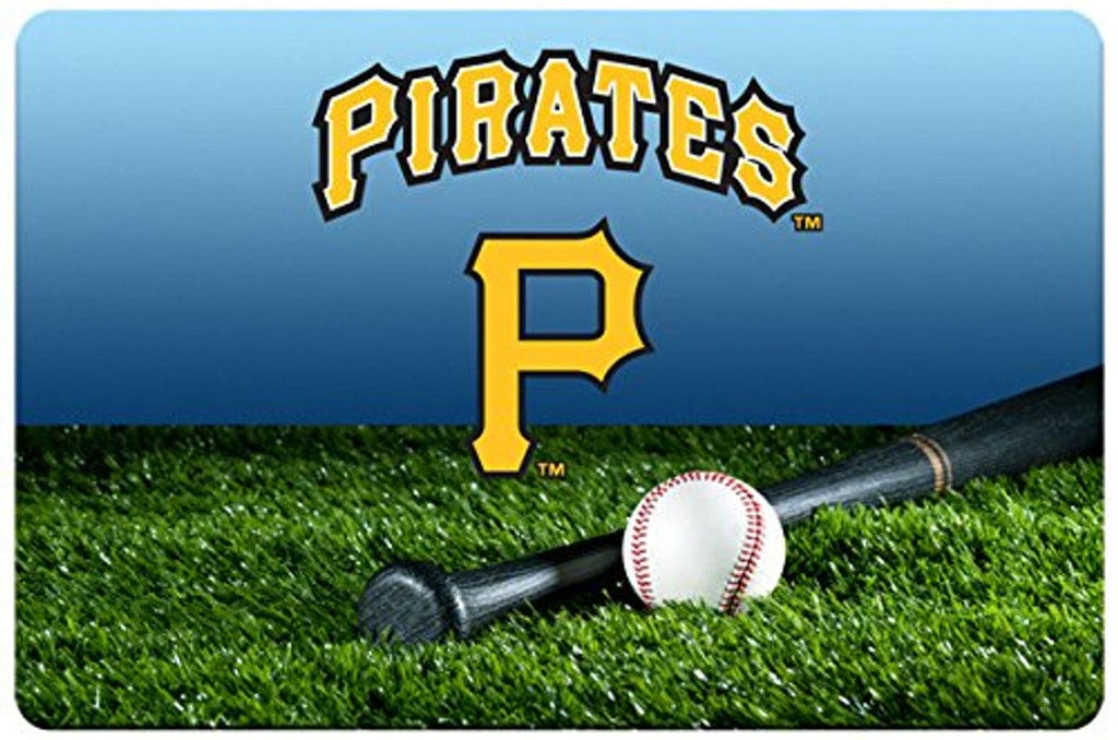 Pittsburgh Pirates Pittsburgh Pirates Pet Bowl Mat Team Color Baseball Size Large CO 812940028460