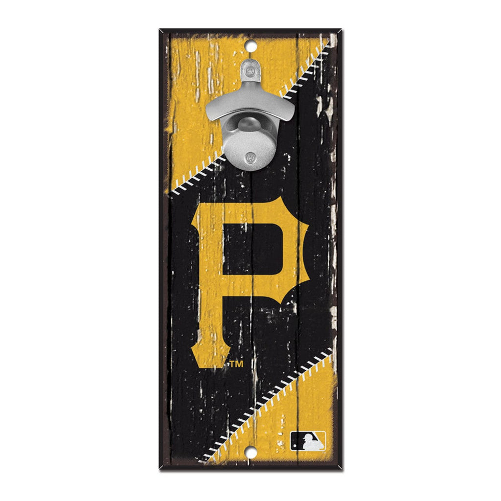 Sign 5x11 Bottle Opener Pittsburgh Pirates Sign Wood 5x11 Bottle Opener - Special Order 032085588999