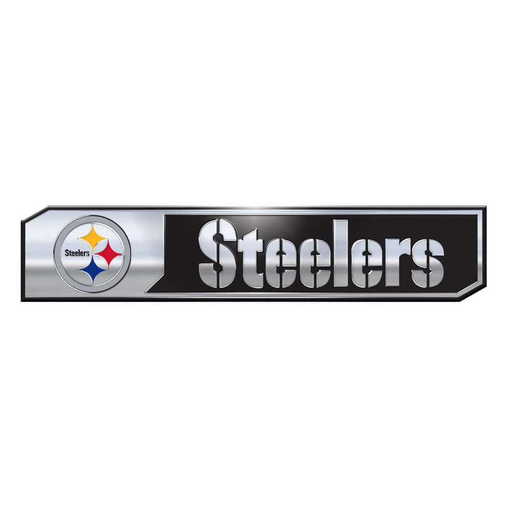 Auto Emblem Color Pittsburgh Steelers Auto Emblem Truck Edition 2 Pack 681620293241