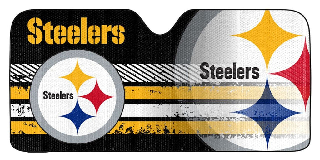 Auto Sun Shade Pittsburgh Steelers Auto Sun Shade - 59"x27" 681620801248