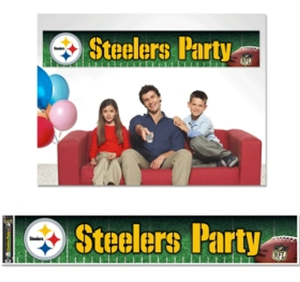 Pittsburgh Steelers Pittsburgh Steelers Banner 12x65 Party Style CO 032085488503