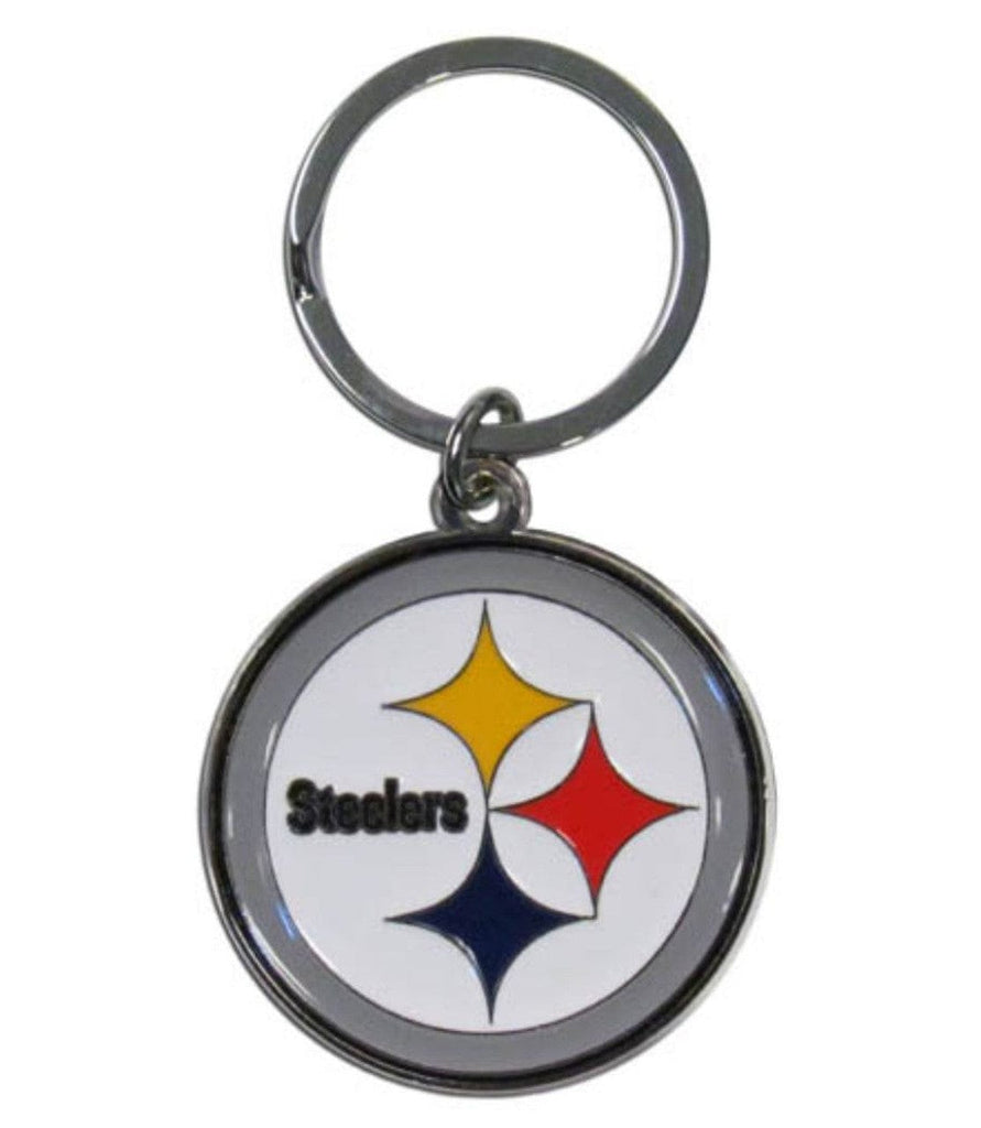 Keychain Logo Cut Style Pittsburgh Steelers Chrome Logo Cut Keychain 754603137853