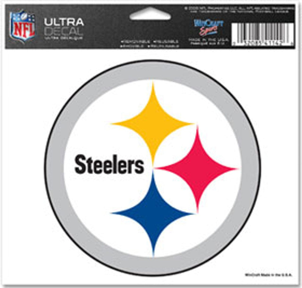 Decal 5x6 Multi Use Color Pittsburgh Steelers Decal 5x6 Ultra Color Logo 032085411426