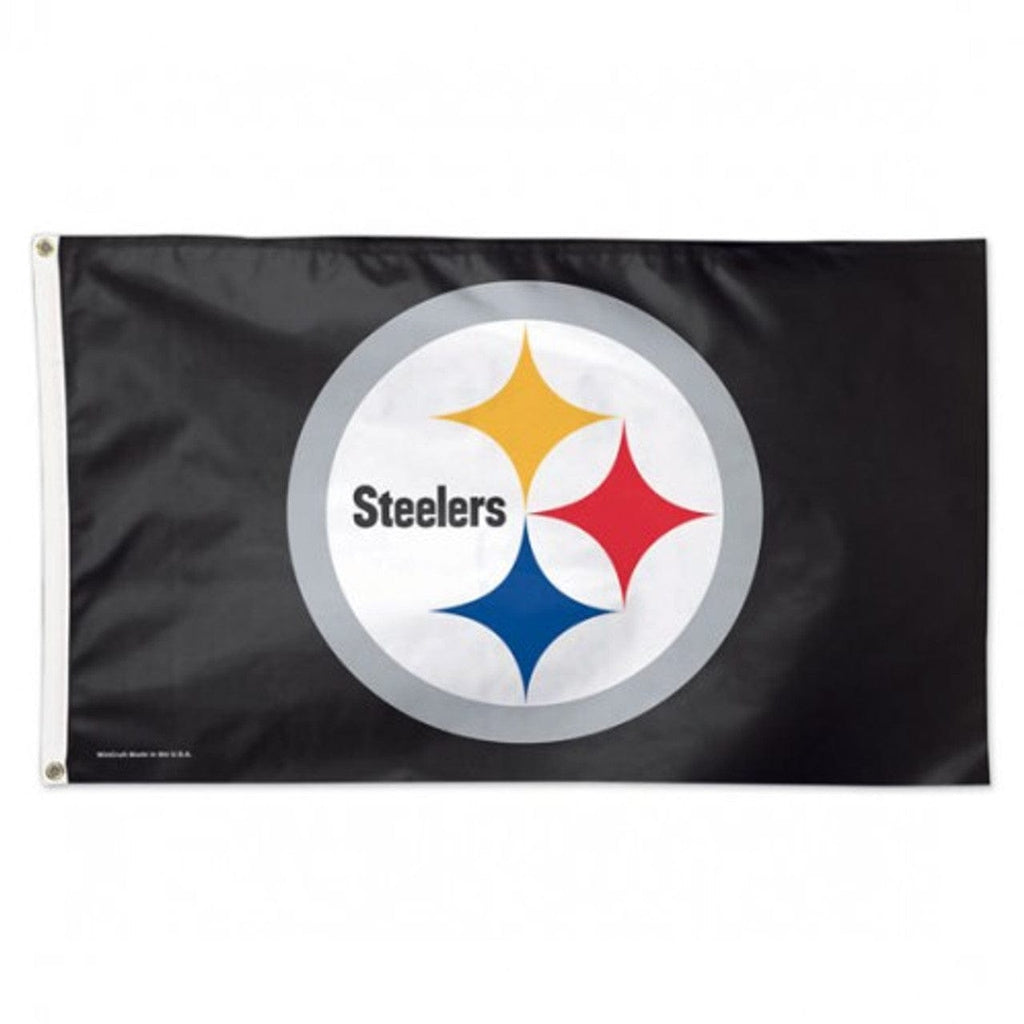 Flag 3x5 Pittsburgh Steelers Flag 3x5 Deluxe Style - Special Order 032085018229