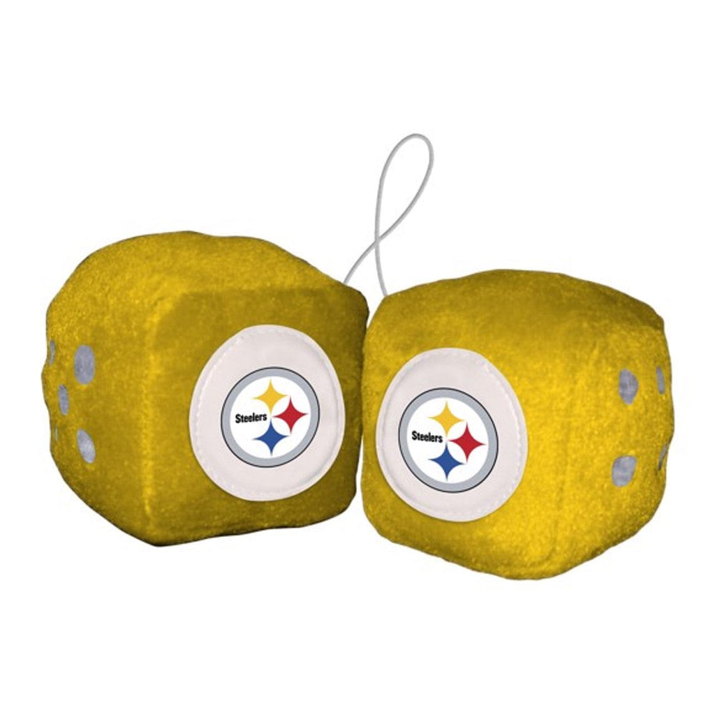 Fuzzy Dice Pittsburgh Steelers Fuzzy Dice 681620022247