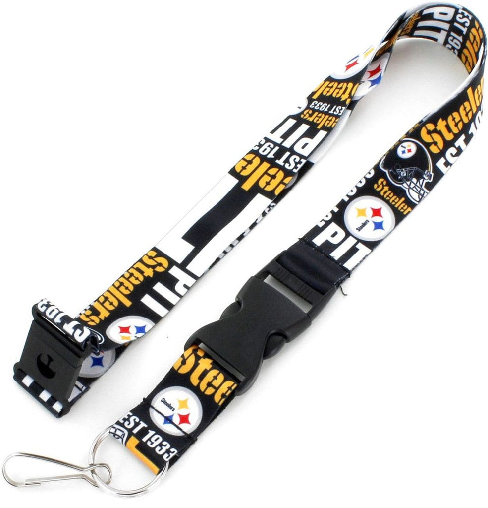 Dynamic Lanyards Pittsburgh Steelers Lanyard Breakaway Style Dynamic Design 763264855594