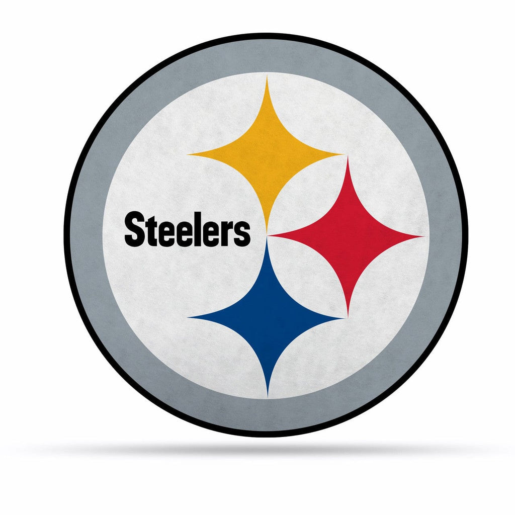 Shape Cut Pennant Pittsburgh Steelers Pennant Shape Cut Logo Design 767345791337