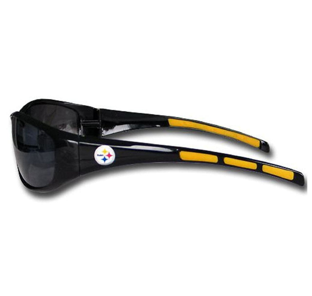 Sunglasses Wrap Style Pittsburgh Steelers Sunglasses - Wrap 754603031601