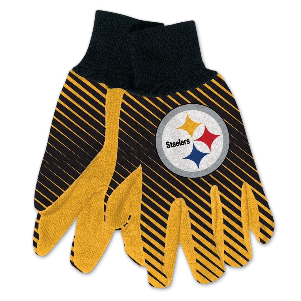 Gloves Pittsburgh Steelers Two Tone Adult Size Gloves 099606906762