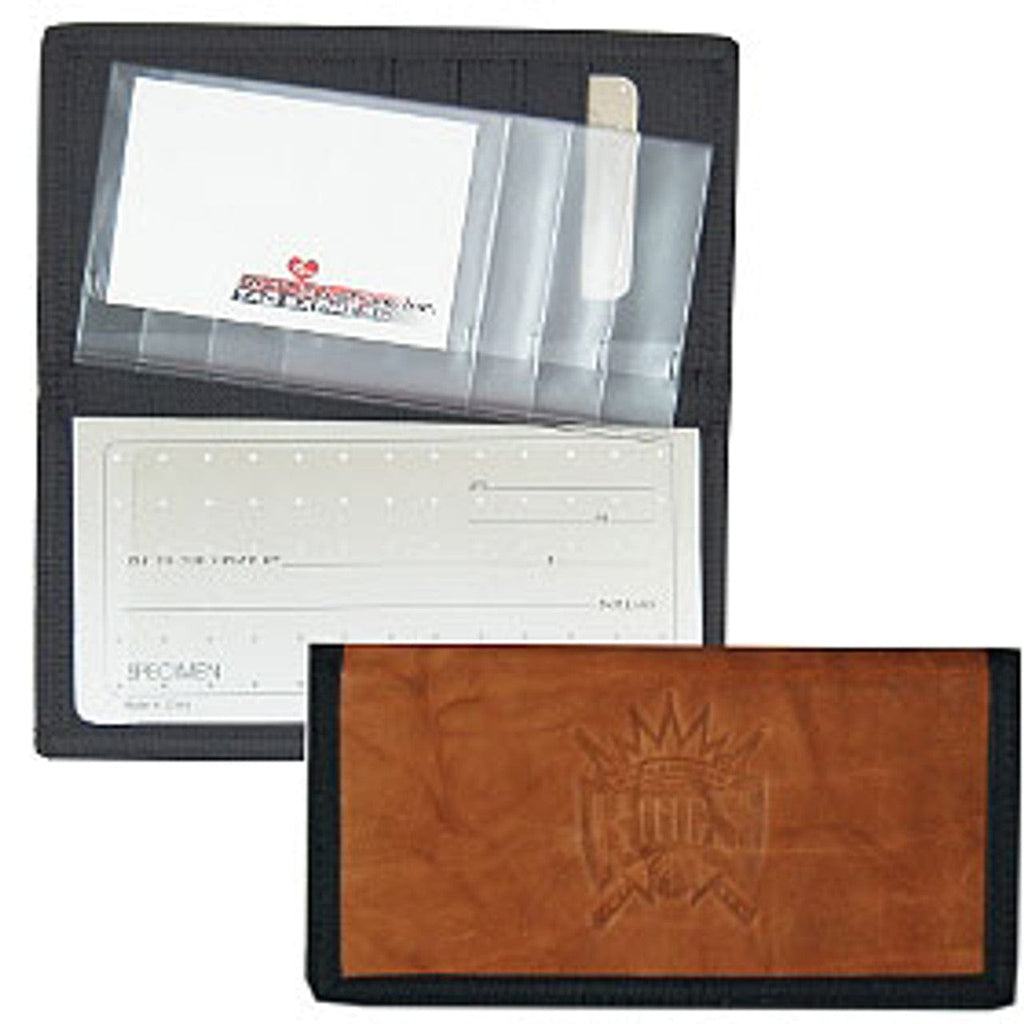 Sacramento Kings Sacramento Kings Checkbook Cover Leather/Nylon Embossed CO 024994546245