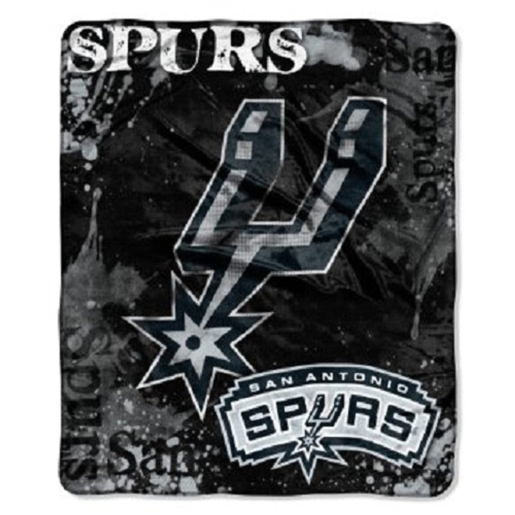 San Antonio Spurs San Antonio Spurs Blanket 50x60 Raschel Drop Down Design 087918677920