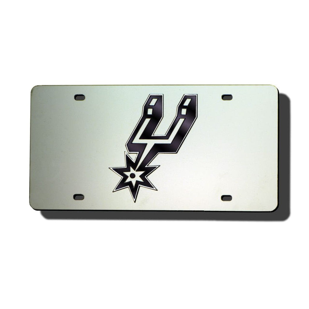 License Plate Laser Cut San Antonio Spurs Laser Cut Silver License Plate - Special Order 094746274771