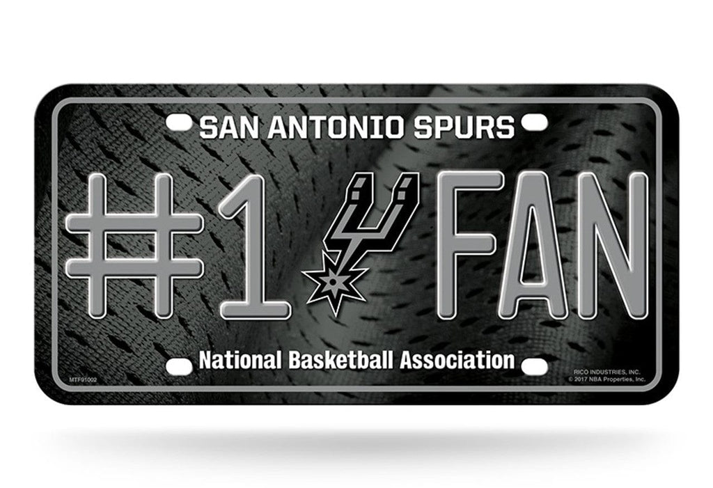 License Plate #1 Fan San Antonio Spurs License Plate #1 Fan 767345428073