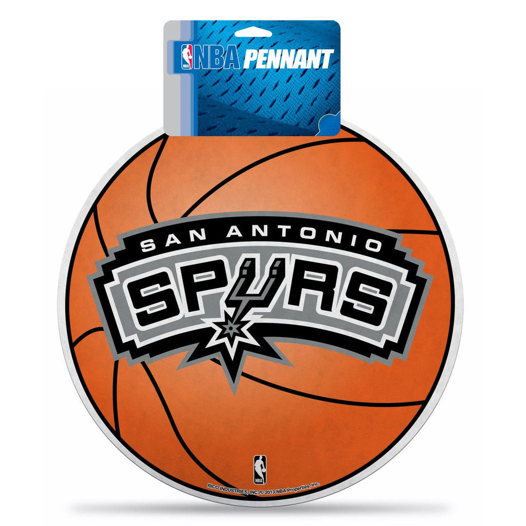 Pennant Die Cut Carded San Antonio Spurs  Pennant Die Cut Carded - Special Order 094746314491