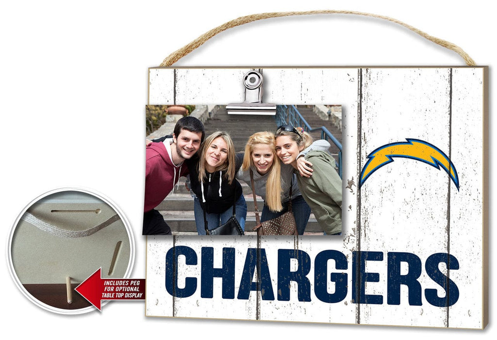 NFL Legacy Teams San Diego Chargers Clip It Weathered Logo Photo Frame - 849100026622