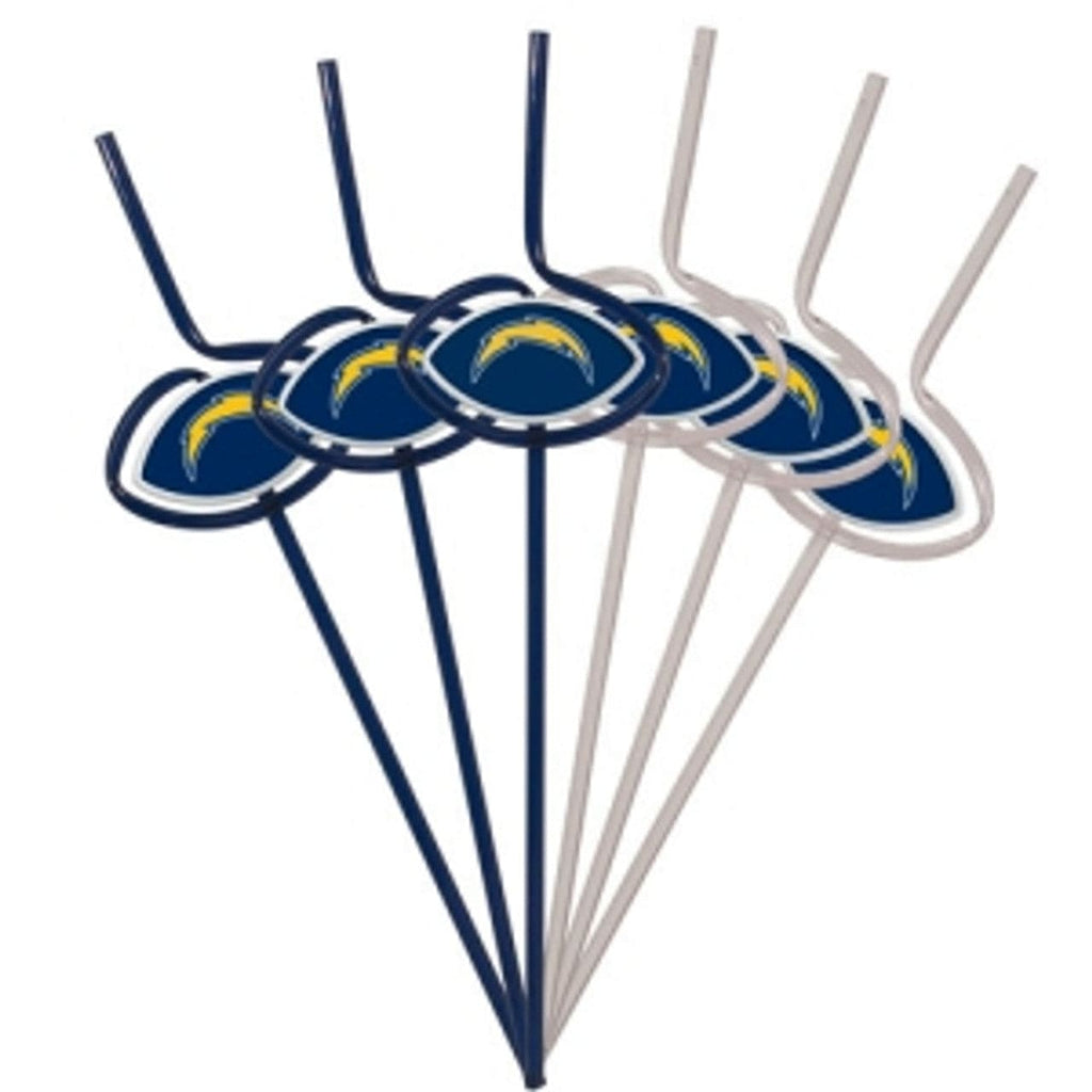 NFL Legacy Teams San Diego Chargers Team Sipper Straws CO 815580016040