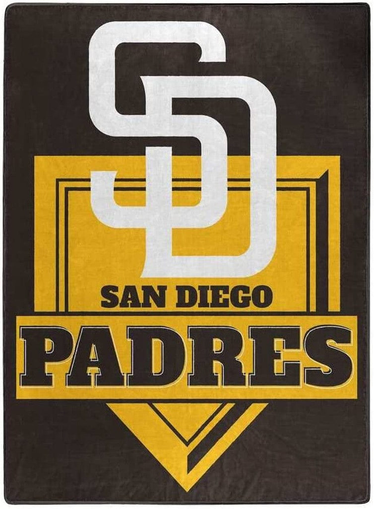 New San Diego Padres Blanket 60x80 Raschel Home Plate Design 190604217901