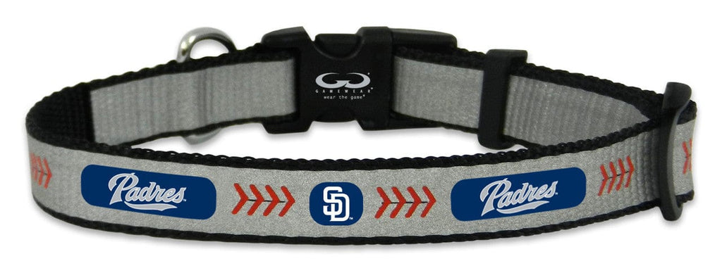 San Diego Padres San Diego Padres Pet Collar Reflective Baseball Size Toy CO 844214059696