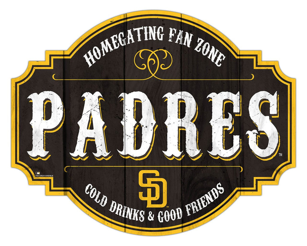 Signs San Diego Padres Sign Wood 12 Inch Homegating Tavern 878461185495