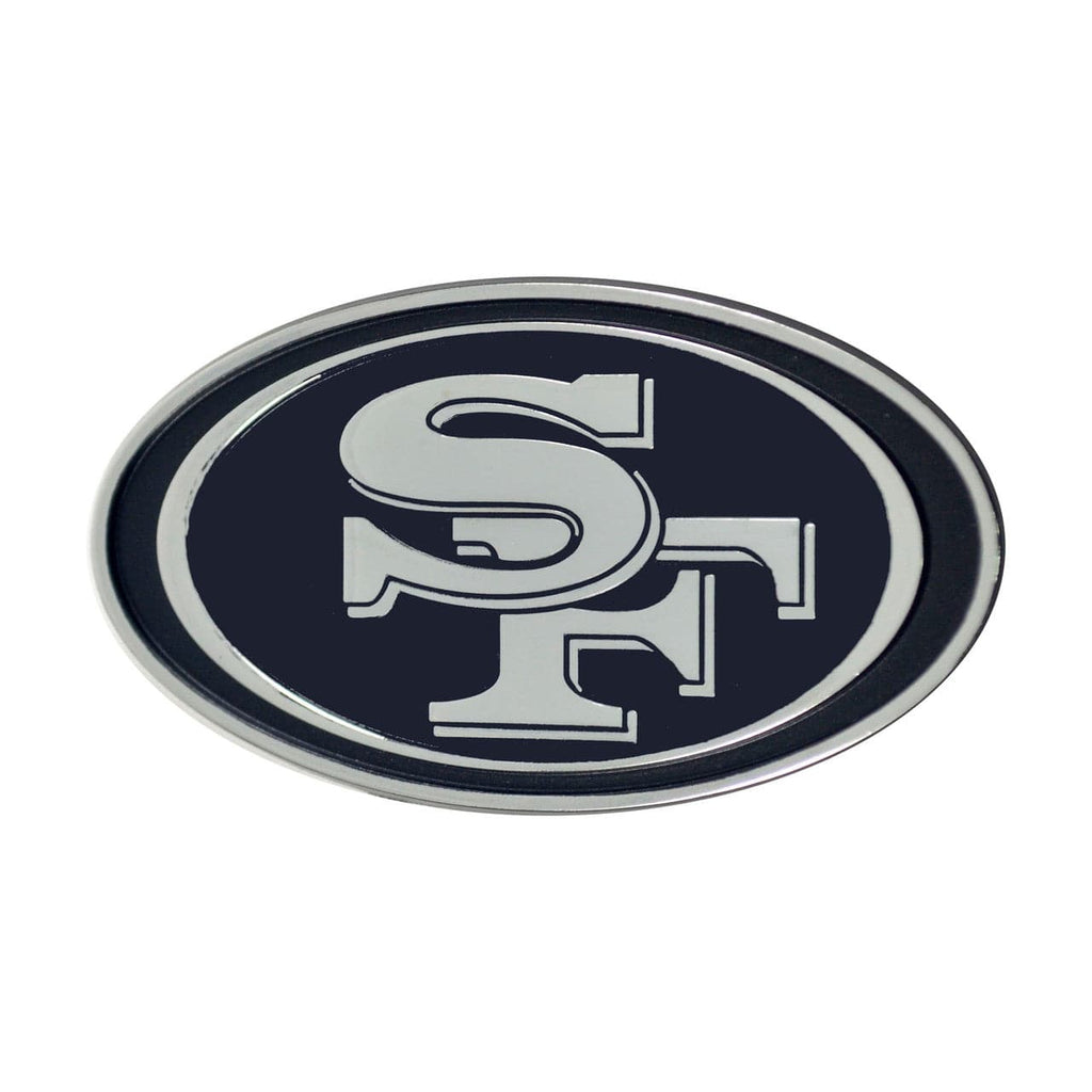 San Francisco 49ers San Francisco 49ers Auto Emblem Premium Metal Chrome 842989056254