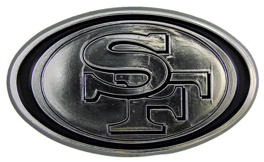 Auto Emblem Chrome San Francisco 49ers Auto Emblem - Silver 681620126228