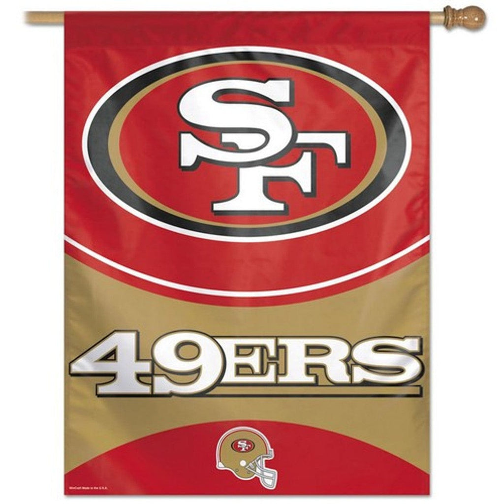 San Francisco 49ers San Francisco 49ers Banner 27x37 Vertical Helmet Design 032085109798