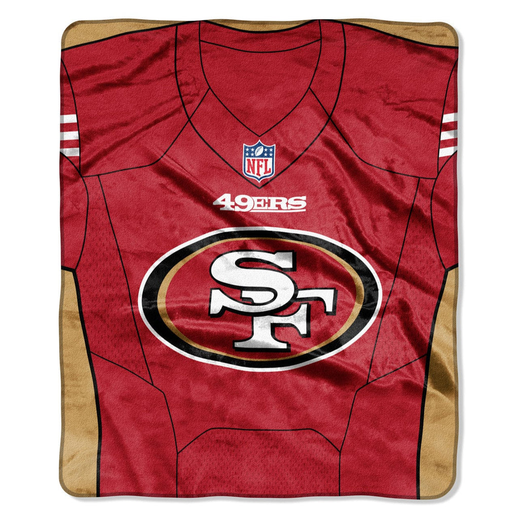 Blankets 50x60 Raschel San Francisco 49ers Blanket 50x60 Raschel Jersey Design 087918207325