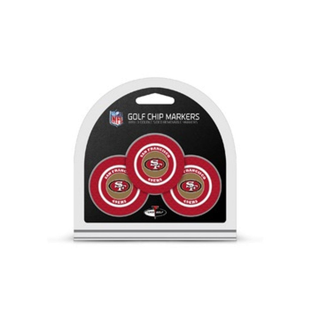 Golf Chip with Marker 3 Pack San Francisco 49ers Golf Chip with Marker 3 Pack 637556327888