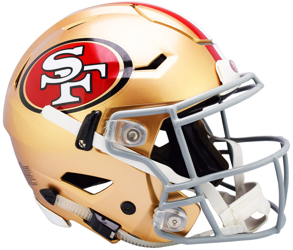 Helmets Full Size Authentic San Francisco 49ers Helmet Riddell Authentic Full Size SpeedFlex Style 095855309927