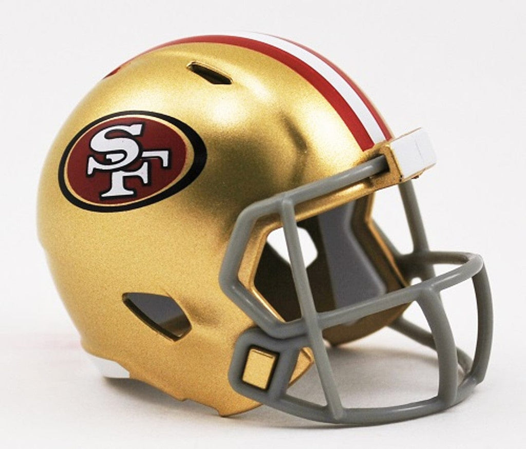 Helmets Pocket Pro San Francisco 49ers Helmet Riddell Pocket Pro Speed Style 095855320748