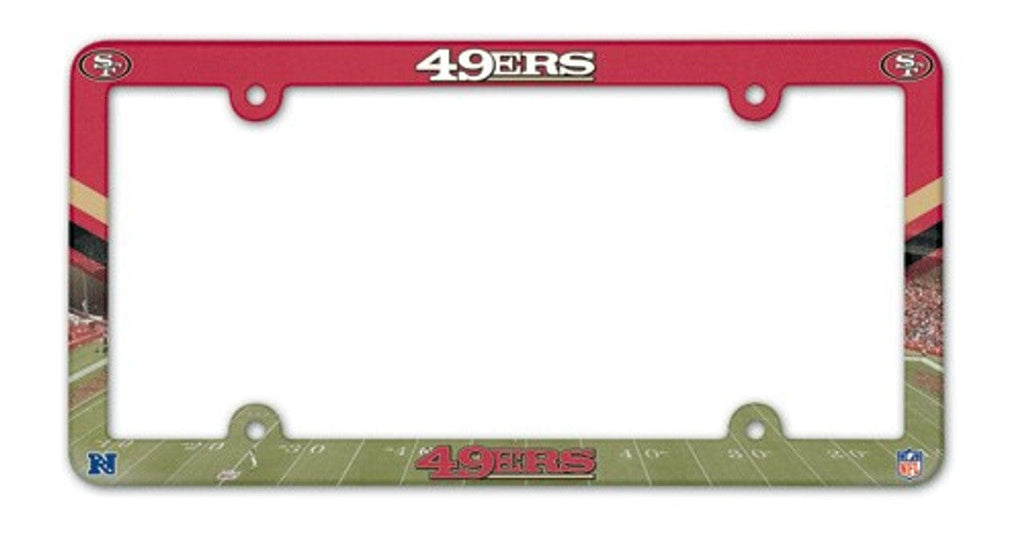 License Frame Plastic San Francisco 49ers License Plate Frame Plastic Full Color Style 032085914286