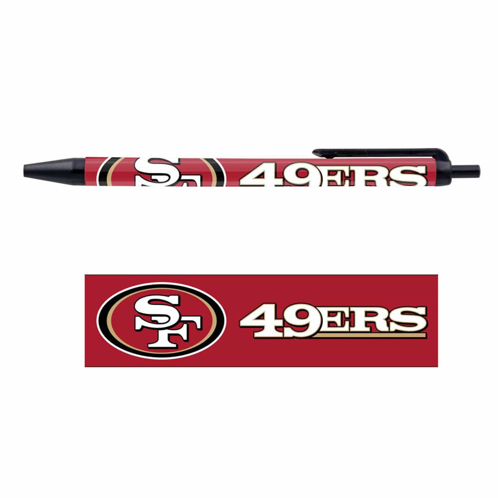 Pens Click Style 5 Pack San Francisco 49ers Pens 5 Pack 032085585400