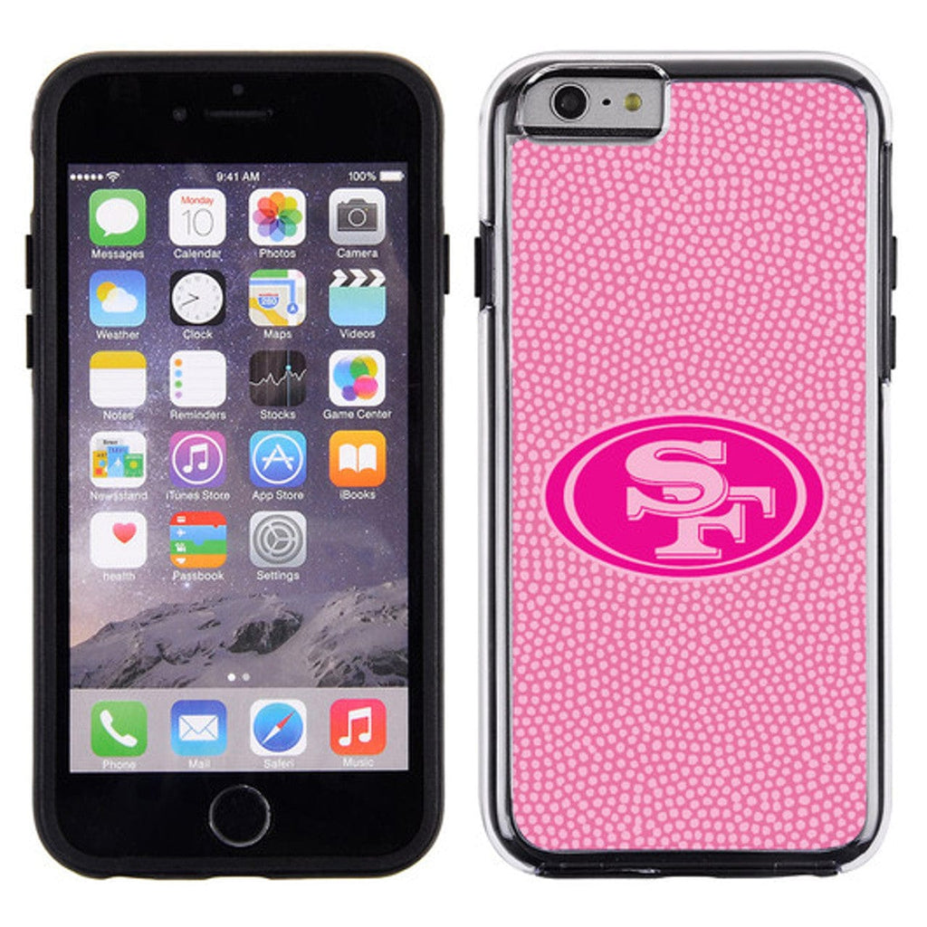 San Francisco 49ers San Francisco 49ers Phone Case Pink Football Pebble Grain Feel iPhone 6 CO 637057001713