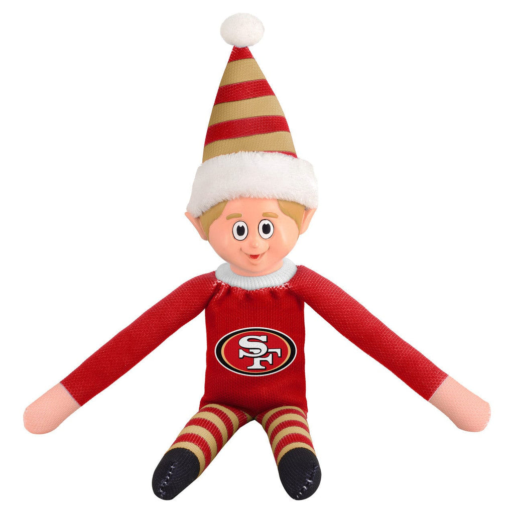 Holiday Plush Elf San Francisco 49ers Plush Elf 889345264786