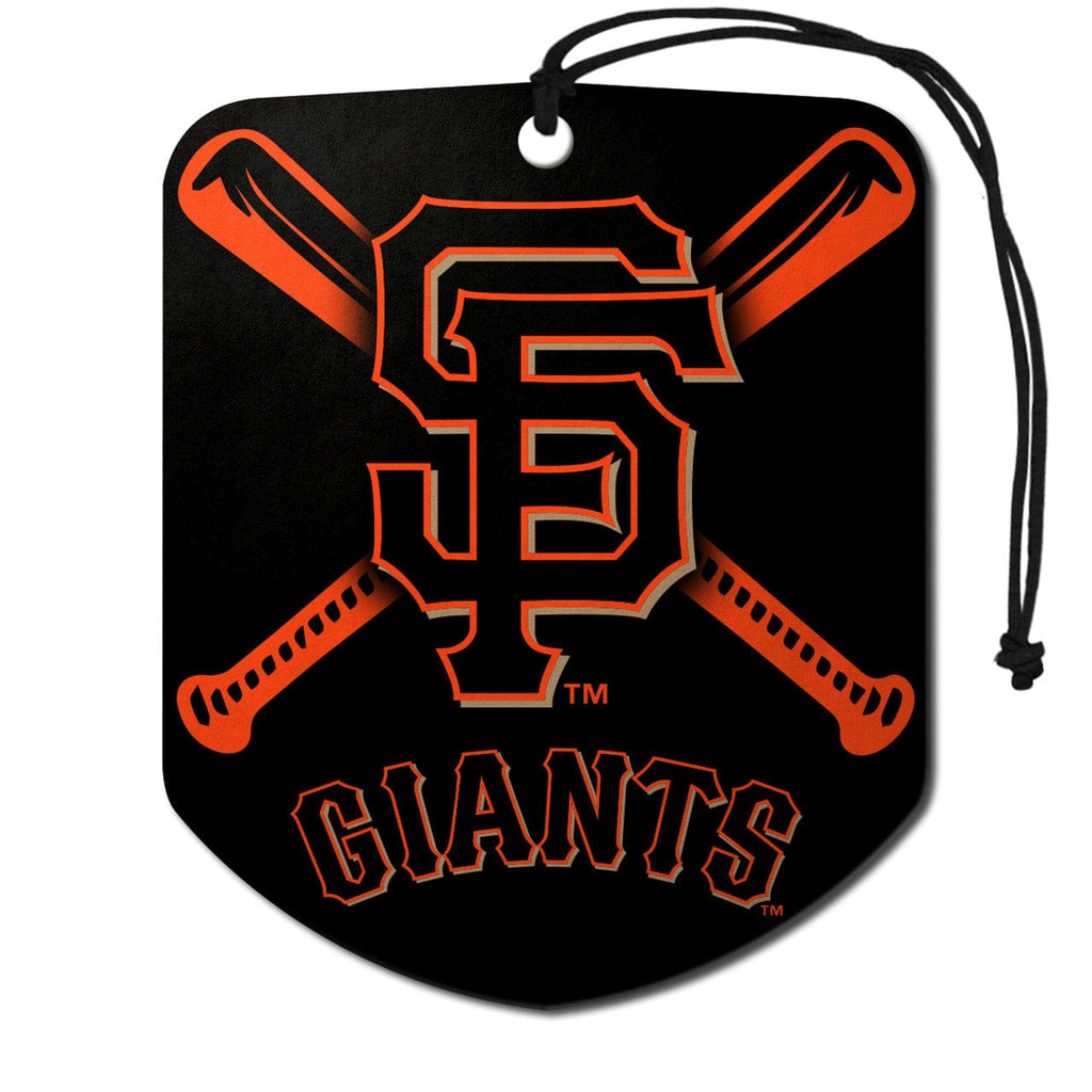 Air Fresheners San Francisco Giants Air Freshener Shield Design 2 Pack 681620553253