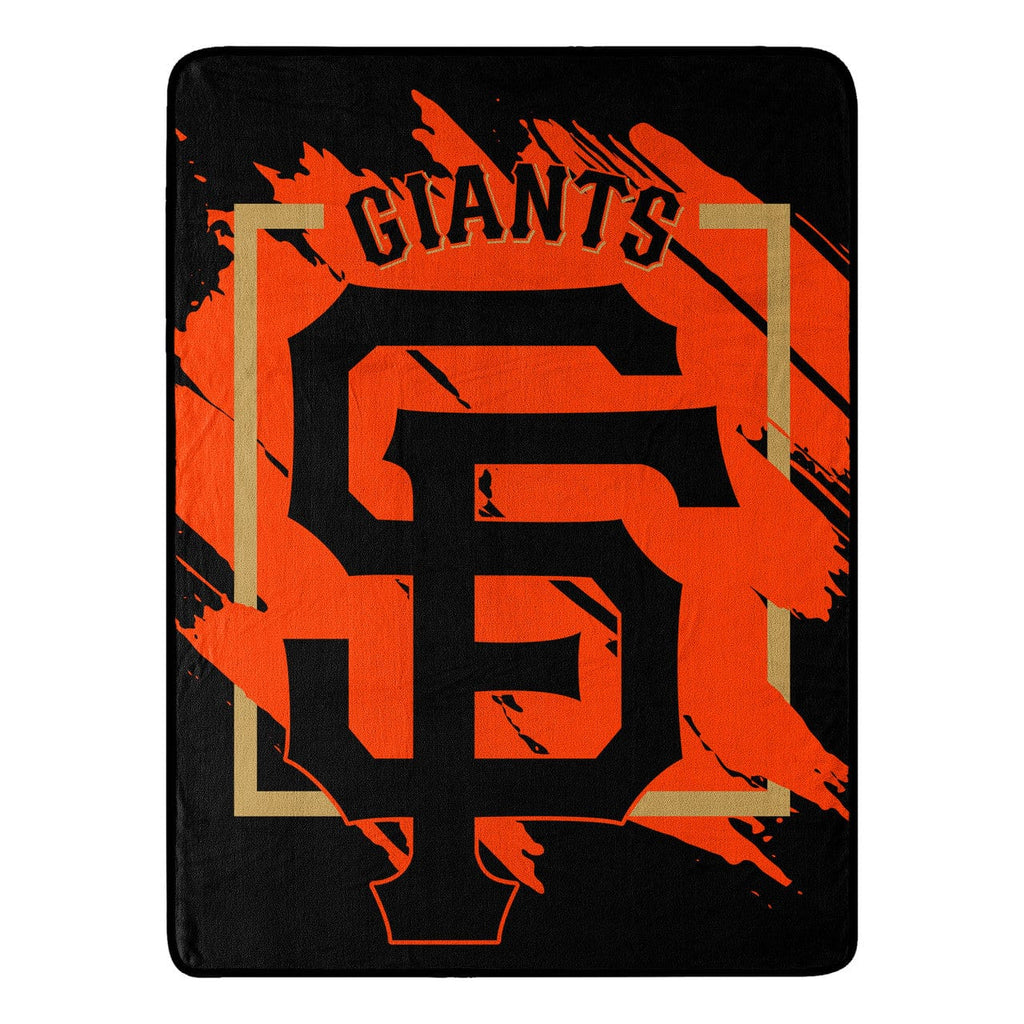 Blankets San Francisco Giants Blanket 46x60 Micro Raschel Dimensional Design Rolled 190604330952