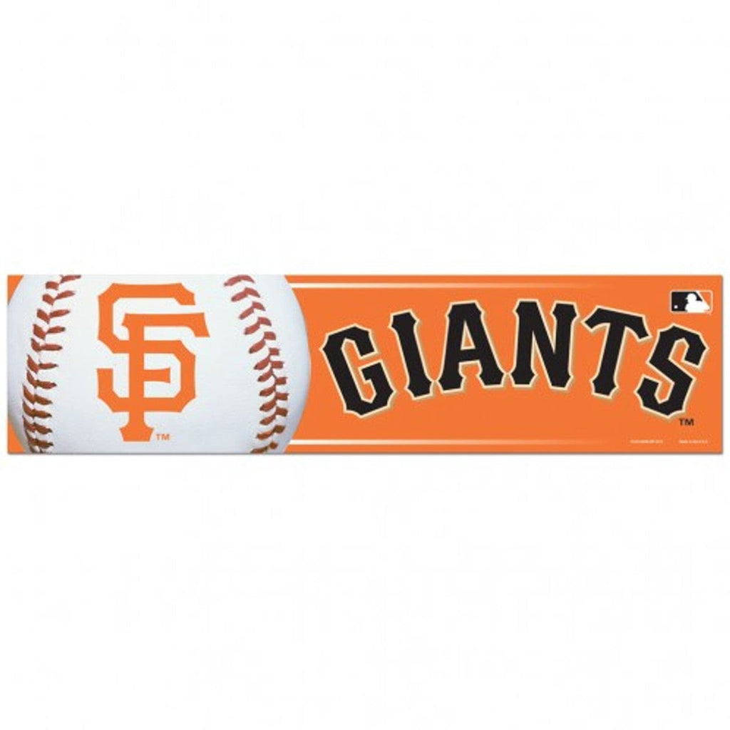 Decal 3x12 Bumper Strip Style San Francisco Giants Bumper Sticker 032085133021