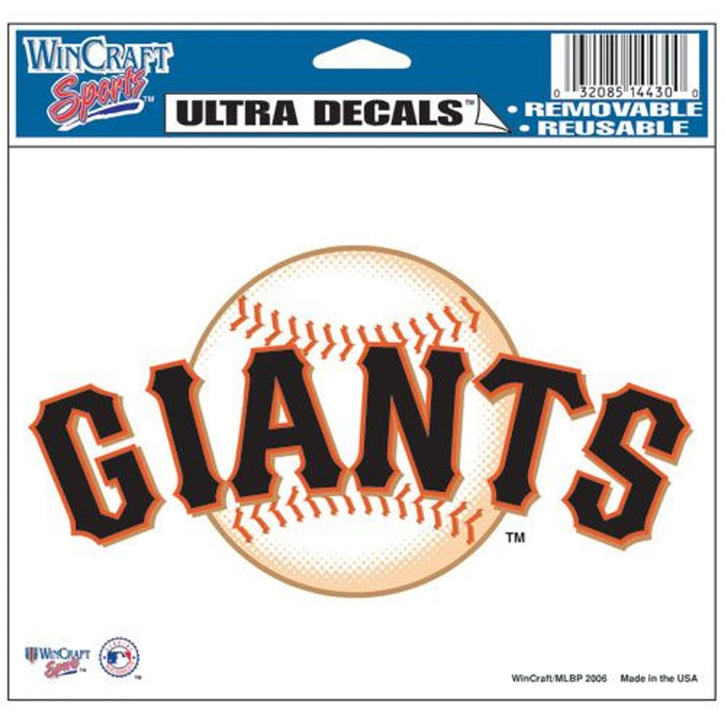 Decal 5x6 Multi Use Color San Francisco Giants Decal 5x6 Ultra Color 032085144300