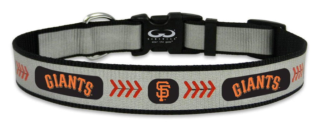 San Francisco Giants San Francisco Giants Pet Collar Reflective Baseball Size Large CO 844214059689