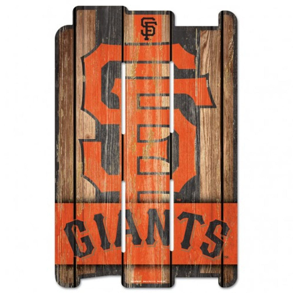 Sign 11x17 Fence San Francisco Giants Sign 11x17 Wood Fence Style 032085018571