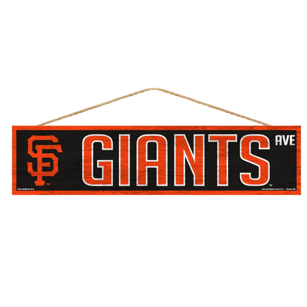 Sign 4x17 Avenue San Francisco Giants Sign 4x17 Wood Avenue Design 032085611956