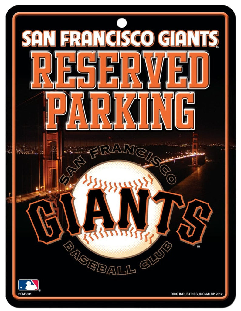 Sign Metal Parking San Francisco Giants Sign Metal Parking 094746550110