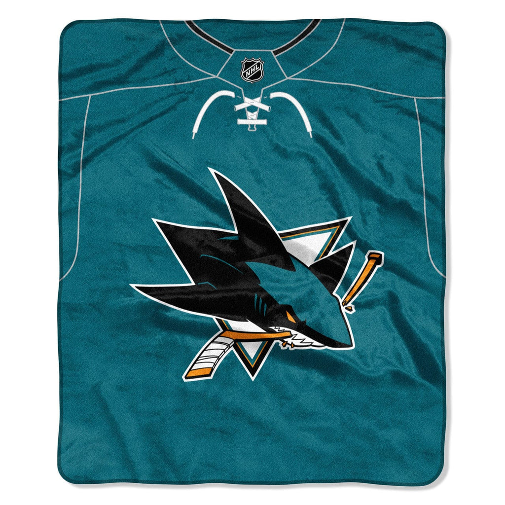 Blankets 50x60 Raschel San Jose Sharks Blanket 50x60 Raschel Jersey Design 087918441934