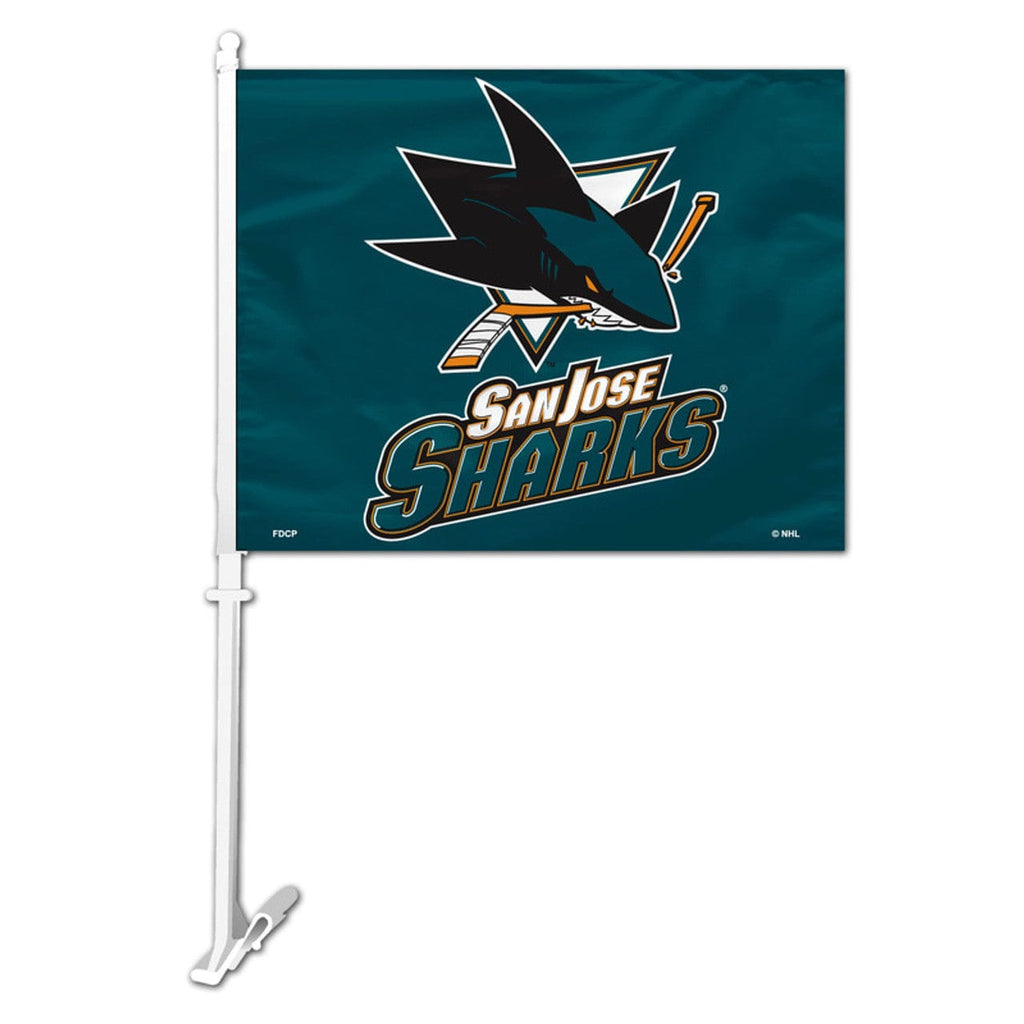 Car Flags San Jose Sharks Flag Car Style - Special Order 023245889254